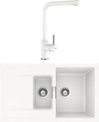 Комплект Мойка Schock Eton 60D Cristadur поларис + Смеситель Cristadur Napos поларис