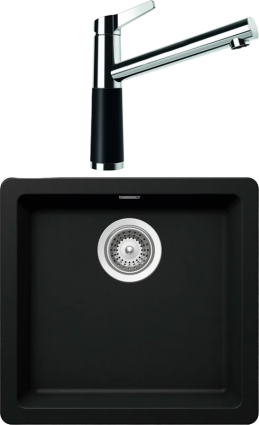 Комплект Мойка Schock Soho 700567U 50 (N-100S) Cristadur пуро + Смеситель Cristadur SC-510 пуро