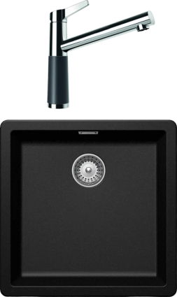Комплект Мойка Schock Greenwich 50 Cristadur магма + Смеситель Cristadur SC-510 магма