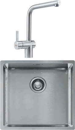 Комплект Мойка Franke Box BXX 210-45 нержавеющая сталь + Смеситель Atlas Neo нержавеющая сталь