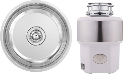 Комплект Мойка Kantera Round bowl + Измельчитель Status Premium 350