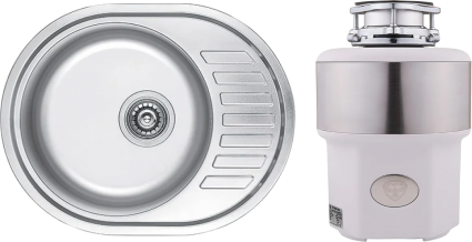 Комплект Мойка Kaiser KSS-5745 L + Измельчитель Status Premium 350