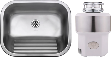 Комплект Мойка Reginox Ottawa Wall-mounted MATT SP сталь + Измельчитель Status Premium 350