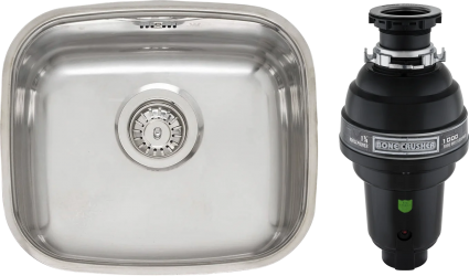 Комплект Мойка Reginox L18 3440 LUX OKG (c/box) + Измельчитель Bone Crusher BC 1000-AS