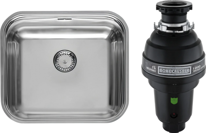 Комплект Мойка Reginox Colorado L Comfort New LUX OKG (c/box) сталь + Измельчитель Bone Crusher BC 1000-AS