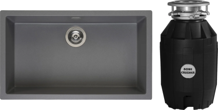 Комплект Мойка Reginox Amsterdam 72 3,5" grey silvery + Измельчитель Bone Crusher BC 810-AS