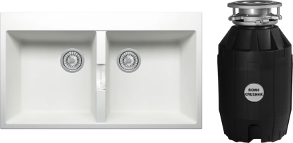 Комплект Мойка Tolero Loft TL-862 туман + Измельчитель Bone Crusher BC 810-AS