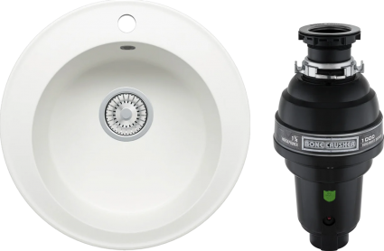Комплект Мойка Tolero Classic R-108 туман + Измельчитель Bone Crusher BC 1000-AS