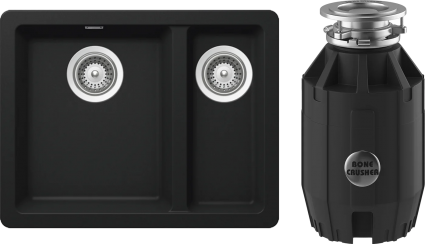 Комплект Мойка Schock Soho 700663U 60 Plus (N-150) Cristadur пуро + Измельчитель Bone Crusher BC 910-AS