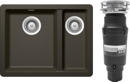 Комплект Мойка Schock Soho 700506U 60 Plus (N-150) Cristadur бронза + Измельчитель Bone Crusher BC 910-SL-Slim Line