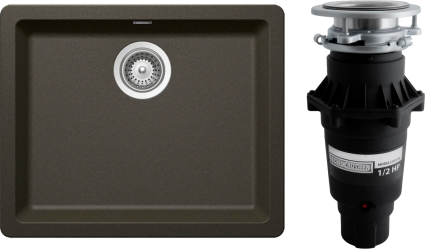 Комплект Мойка Schock Soho 700500U 60 (N-100) Cristadur бронза + Измельчитель Bone Crusher BC 810-SL Slim Line