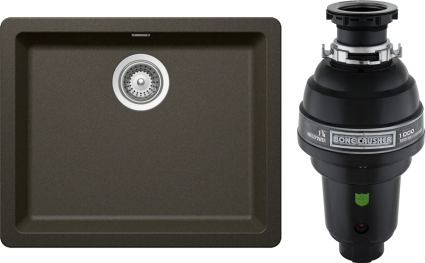 Комплект Мойка Schock Soho 60 (N-100) Cristadur бронза + Измельчитель Bone Crusher BC 1000-AS