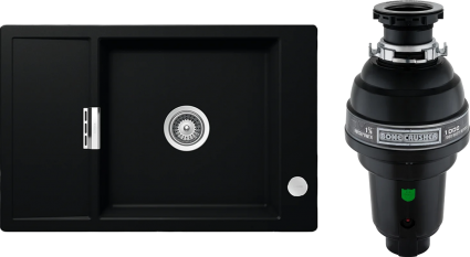 Комплект Мойка Schock Eton 60D Small Cristadur пуро + Измельчитель Bone Crusher BC 1000-AS