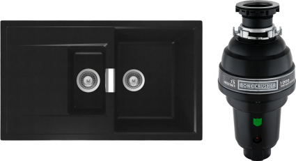 Комплект Мойка Schock Eton 60D Cristadur пуро + Измельчитель Bone Crusher BC 1000-AS