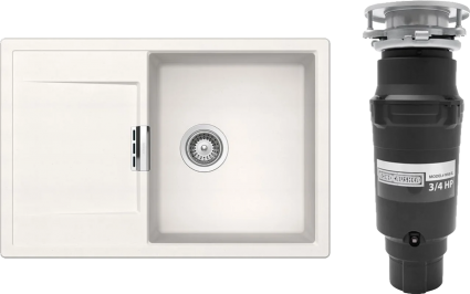 Комплект Мойка Schock Eton 50D Cristadur поларис + Измельчитель Bone Crusher BC 910-SL-Slim Line