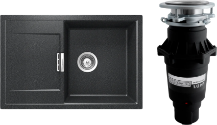 Комплект Мойка Schock Eton 50D Cristadur магма + Измельчитель Bone Crusher BC 810-SL Slim Line