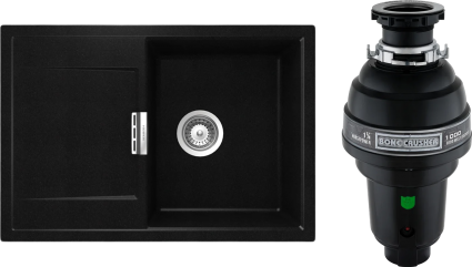 Комплект Мойка Schock Eton 45D Cristadur пуро + Измельчитель Bone Crusher BC 1000-AS