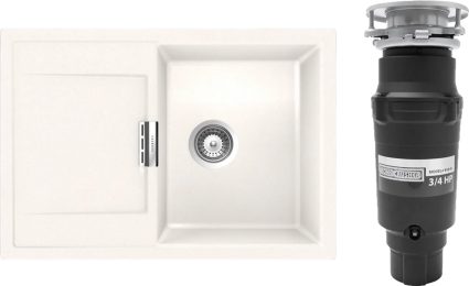 Комплект Мойка Schock Eton 45D Cristadur поларис + Измельчитель Bone Crusher BC 910-SL-Slim Line