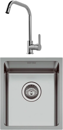 Комплект Мойка Seaman Eco Roma SMR-4438A + Смеситель MEGA City MG- ZRV104 хром