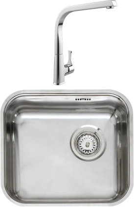 Комплект Мойка Reginox Colorado L18 4035 LUX OKG сталь + Смеситель MEGA Ege MG-PL10 хром