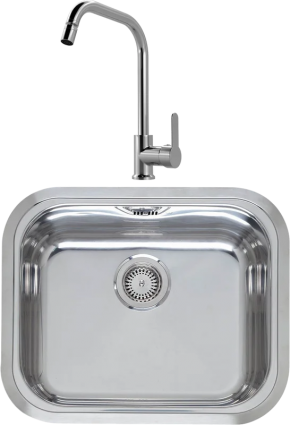 Комплект Мойка Reginox Chicago LUX OKG сталь + Смеситель MEGA City MG- ZRV104 хром