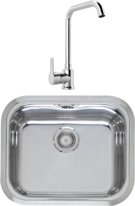 Комплект Мойка Reginox Chicago L LUX OKG сталь + Смеситель MEGA Ege MG-PL10 хром