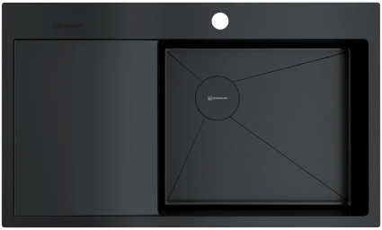 Мойка кухонная Omoikiri Akisame 86-GB-R графит