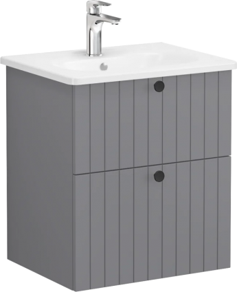 Тумба с раковиной VitrA Root Groove 60 серая