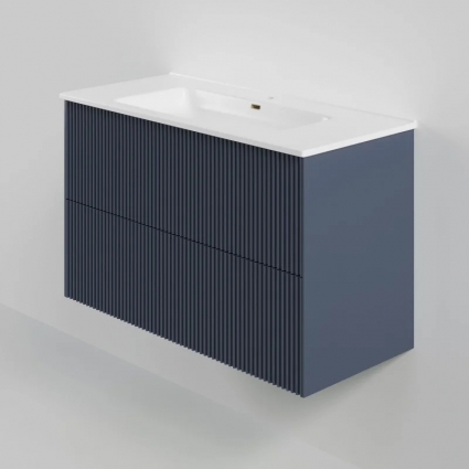 Тумба под раковину La Fenice TERRA Twin Blu Grigio синяя матовая 100 см