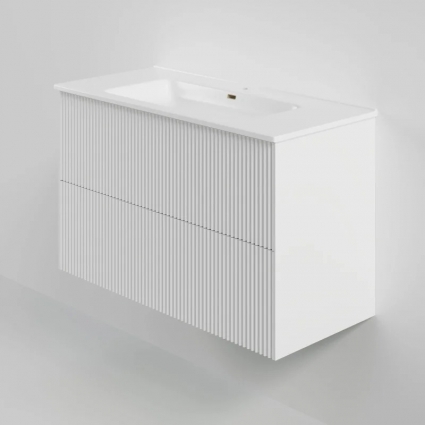 Тумба под раковину La Fenice TERRA Twin Bianco белая матовая 100 см