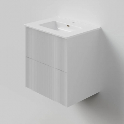 Тумба под раковину La Fenice TERRA Twin Bianco белая матовая 60 см