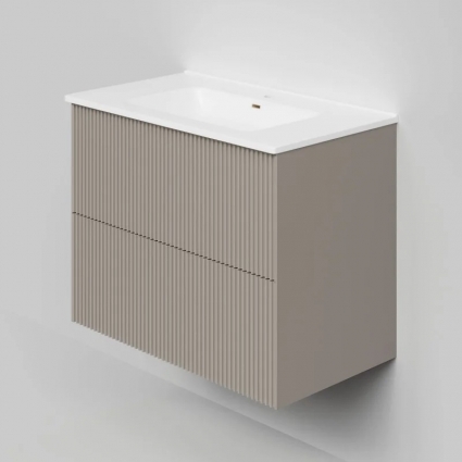 Тумба под раковину La Fenice TERRA Twin Cappuccino бежевая матовая 80 см
