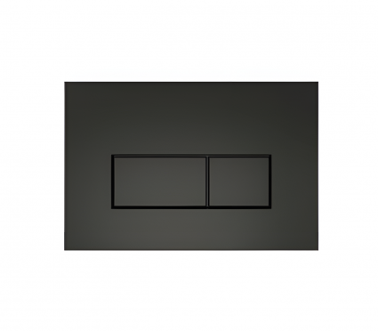 Кнопка смыва Lorne Rectangle черная матовая