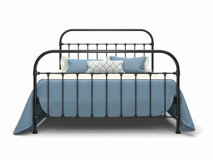 Кровать Dream Master Полина 140х200 цвета черный матовый без подъемного механизма