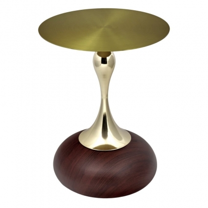 Кофейный стол bradexhome Angel золотисто-коричневого цвета