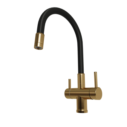 Смеситель для кухни Emar PVD ЕС - 3015 PVD Golden