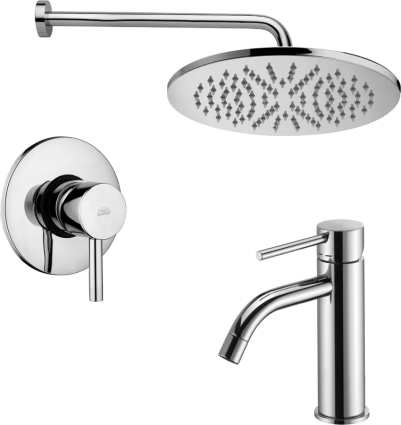 Комплект для ванной Paffoni Light KITLIG011CR071 С ВНУТРЕННЕЙ ЧАСТЬЮ, хром