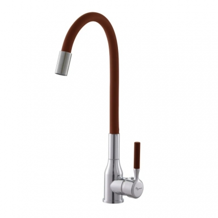 Смеситель для кухни Plstart PG54022B29 хром, коричневый