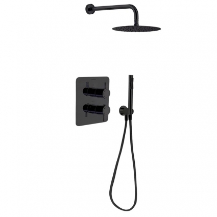 Душевой комплект Ramonsoler Odisea K3987021NM черный, С ВНУТРЕННЕЙ ЧАСТЬЮ