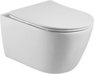 Унитаз подвесной Good Door Hansmann ROUND безободковый, с микролифтом, белый