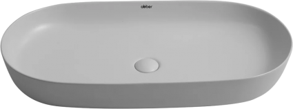 Накладная раковина Abber Bequem AC2110MLG, матовая светло-серая