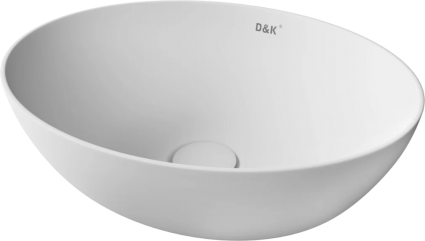 Накладная раковина D&K Matrix DT1390708, матовый фарфор, 41 см
