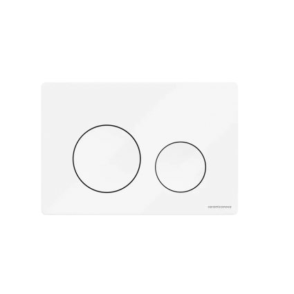Кнопка смыва Ceramica Nova Balance Circle CN12-001W глянцевый белый