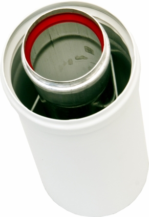 Дымоход Ariston 3318007 удлинение 60/100 мм (высота: 0,25 м), с центрирующей пружиной