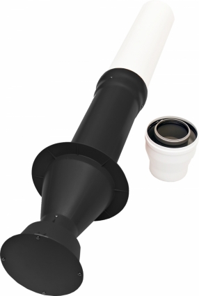 Дымоход Ariston 3318080 80/125 мм (высота: 1 м), черный