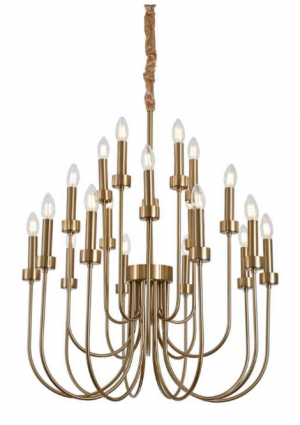 Люстра подвесная Alfa Light F1124-16 D800*H950 COPPER