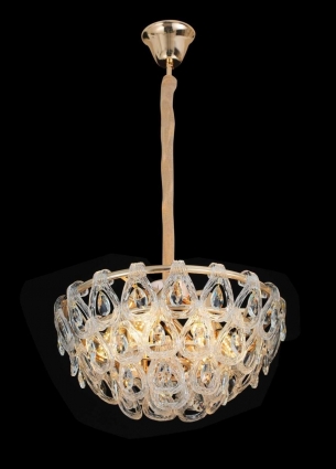 Люстра подвесная Alfa Light F4024-38 400mm SDG E14x8