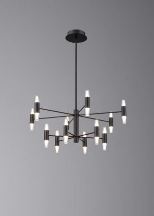 Люстра подвесная Alfa Light F3024-54 BLACK
