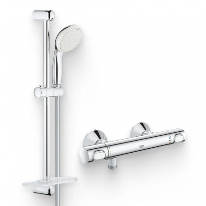 Душевой комплект Термостат Grohe Grohtherm 34793000 для душа + Гарнитур Tempesta New 27926001