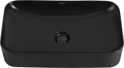 Накладная раковина Abber Rechteck AC2204MB матовая черная